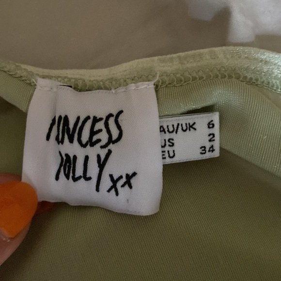 PRINCESS POLLY GREEN STRAPLESS TOP - Picture 5 of 5
